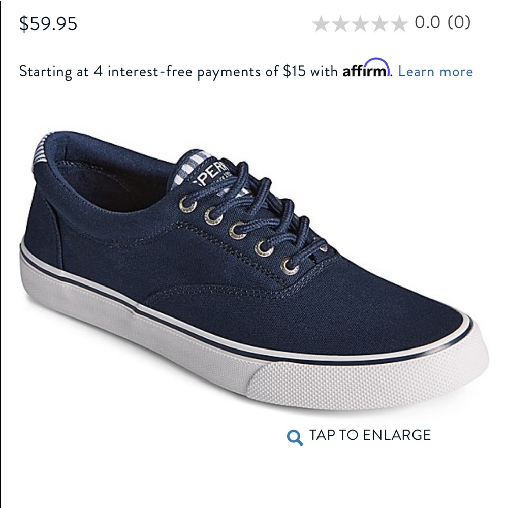 Sperry Top Sider Blue Canvass Sneakers